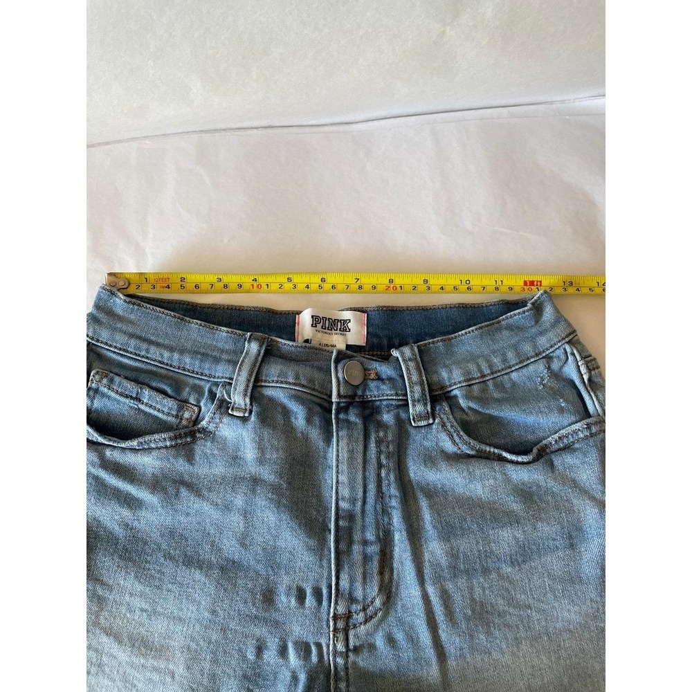 Blue Jean Shorts size 4 pink Victoria's Secret - Picture 7 of 8